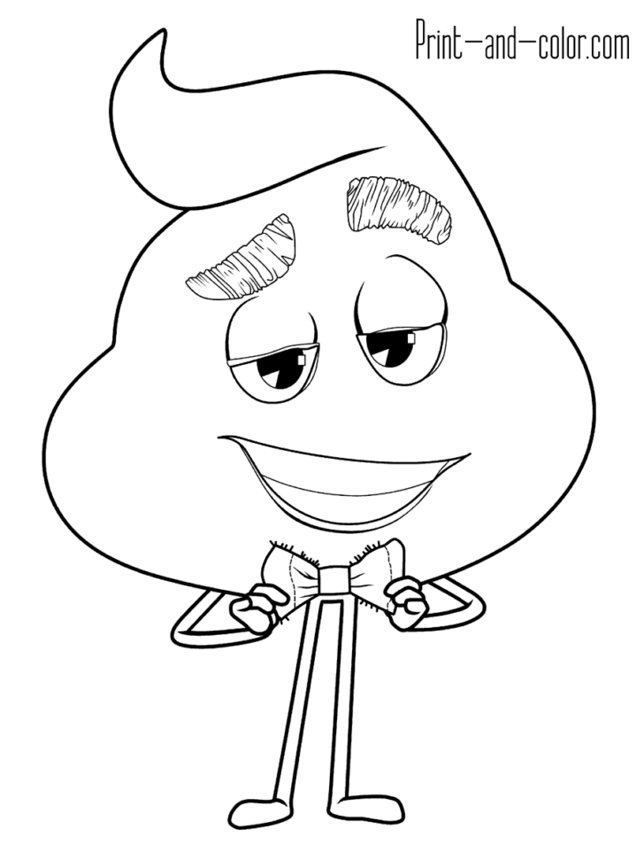 Coloring Excelent Poop Coloring Page. Emoji Dog Poop Coloring Page