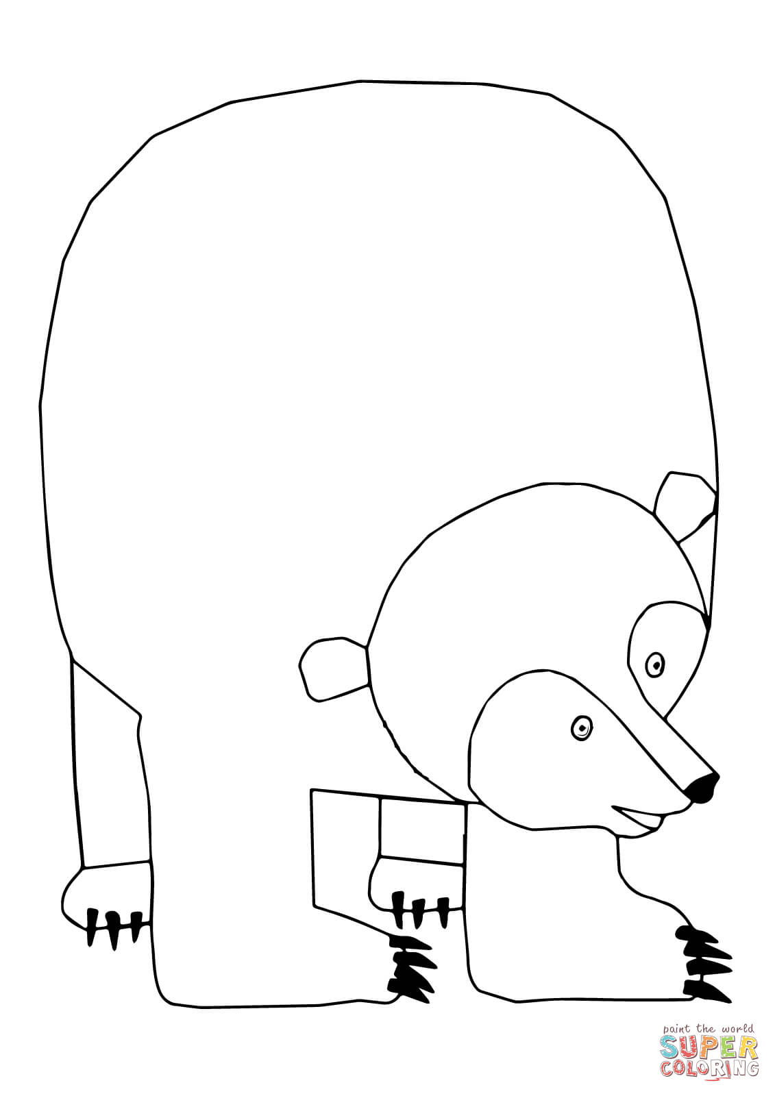 Printable Brown Bear Brown Bear Coloring Pages