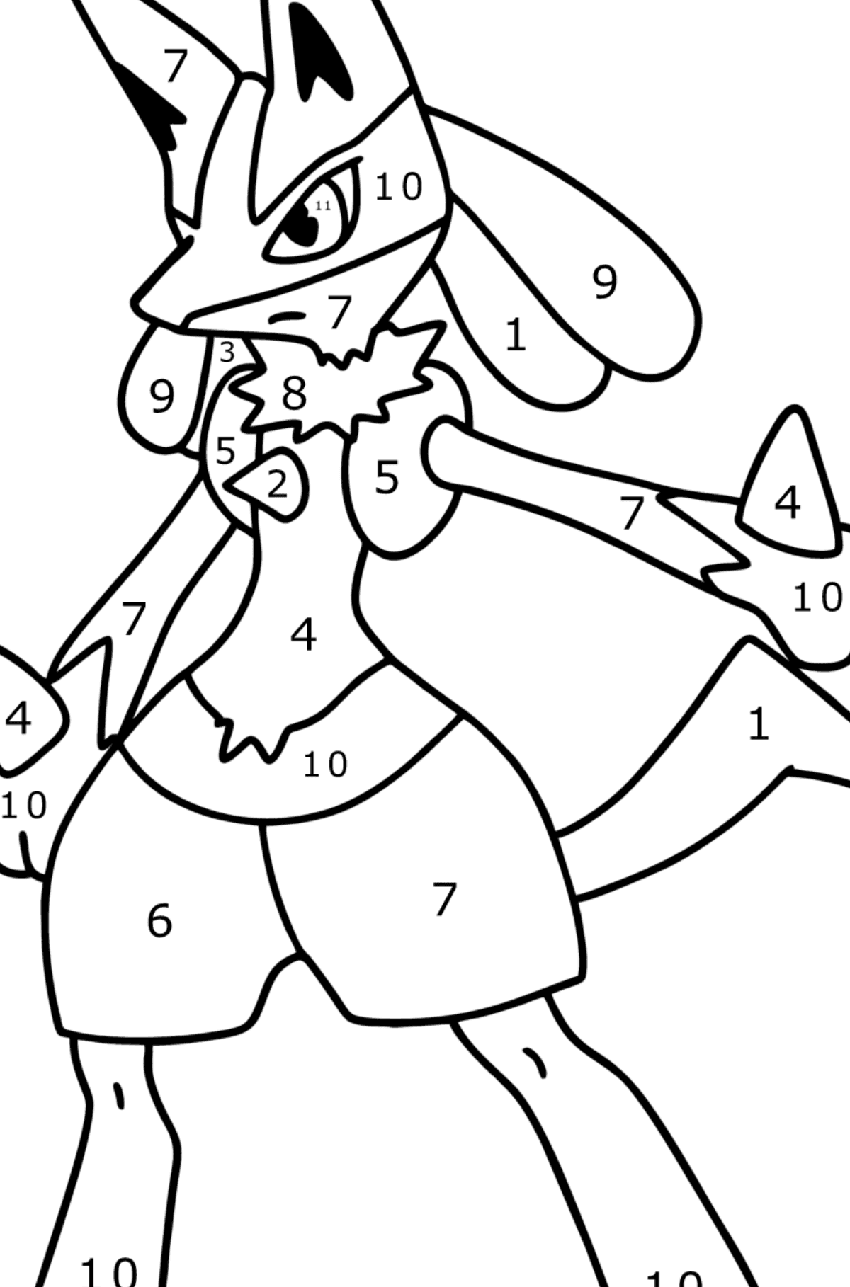 Pokemon Riolu Coloring Page Coloring Pages