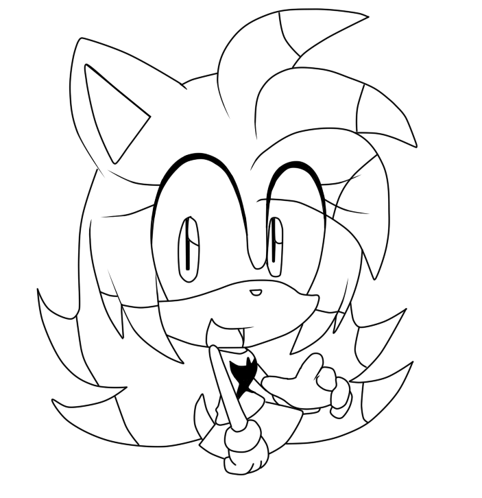 Among Us Sonic Para Colorear
