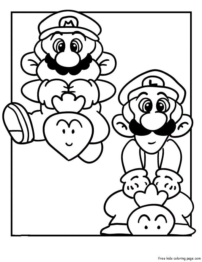 Super Mario Tennis Coloring Pages