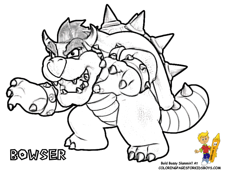 Dry Bowser Coloring Pages Coloring Home