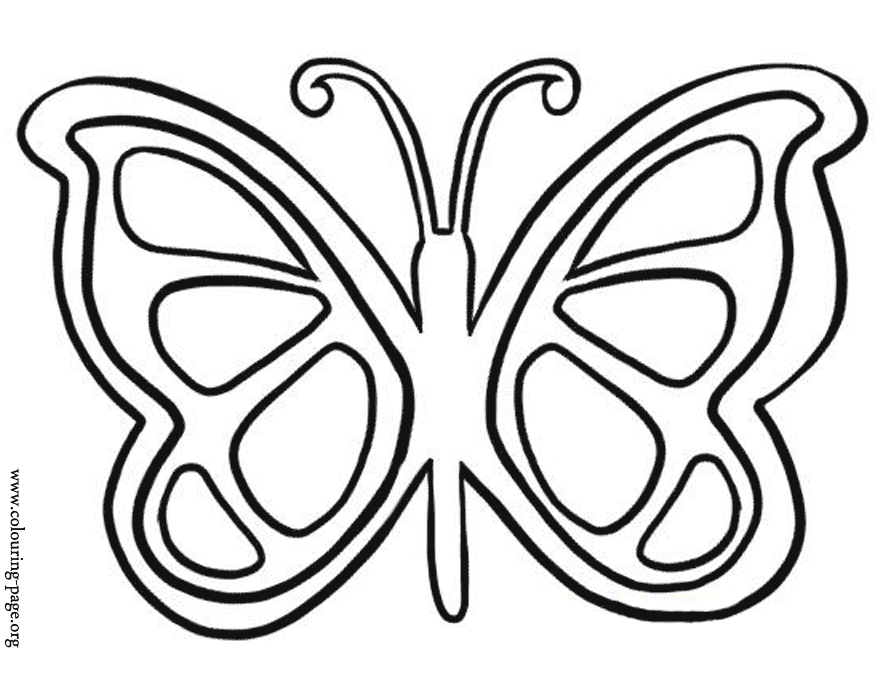 Printable Butterfly Pictures Coloring Home