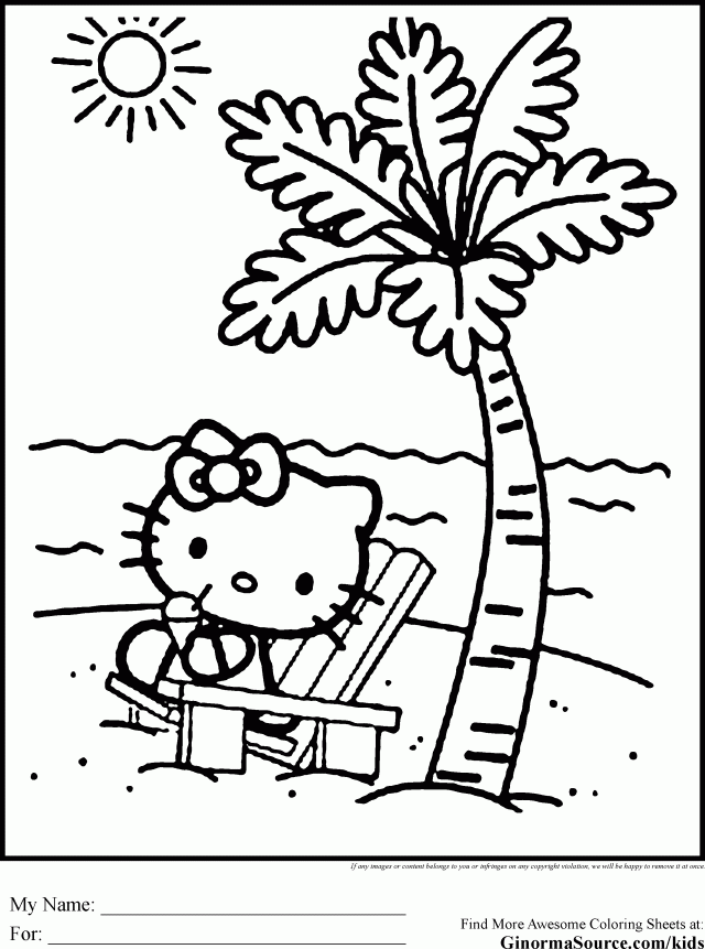 Hello Kitty Coloring Pages Vacation Coloring Pages Pinterest Coloring