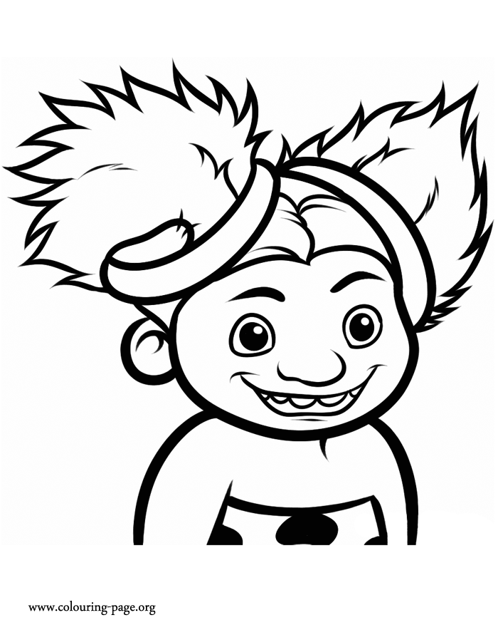 The Croods, The Baby Of The Croods Family Coloring Page Coloring Home
