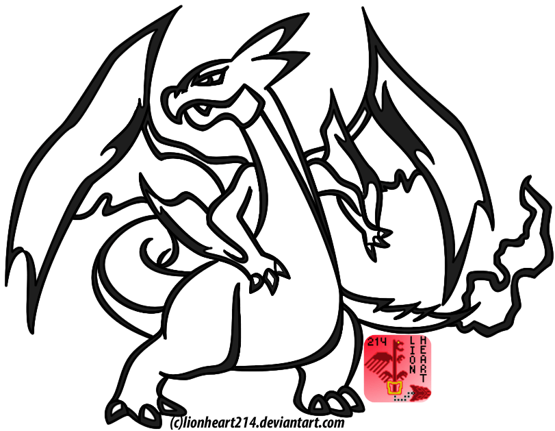 Pin By Mega Charizard X And Y Tribal Tattoo Request As - Coloring Home 629_x_811_png
