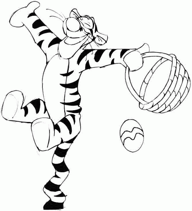 Winnie The Pooh Easter Coloring Pages Coloring Home