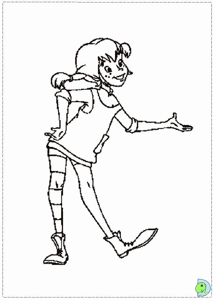 Pippi Longstocking Coloring Pages For Kids Coloring Home