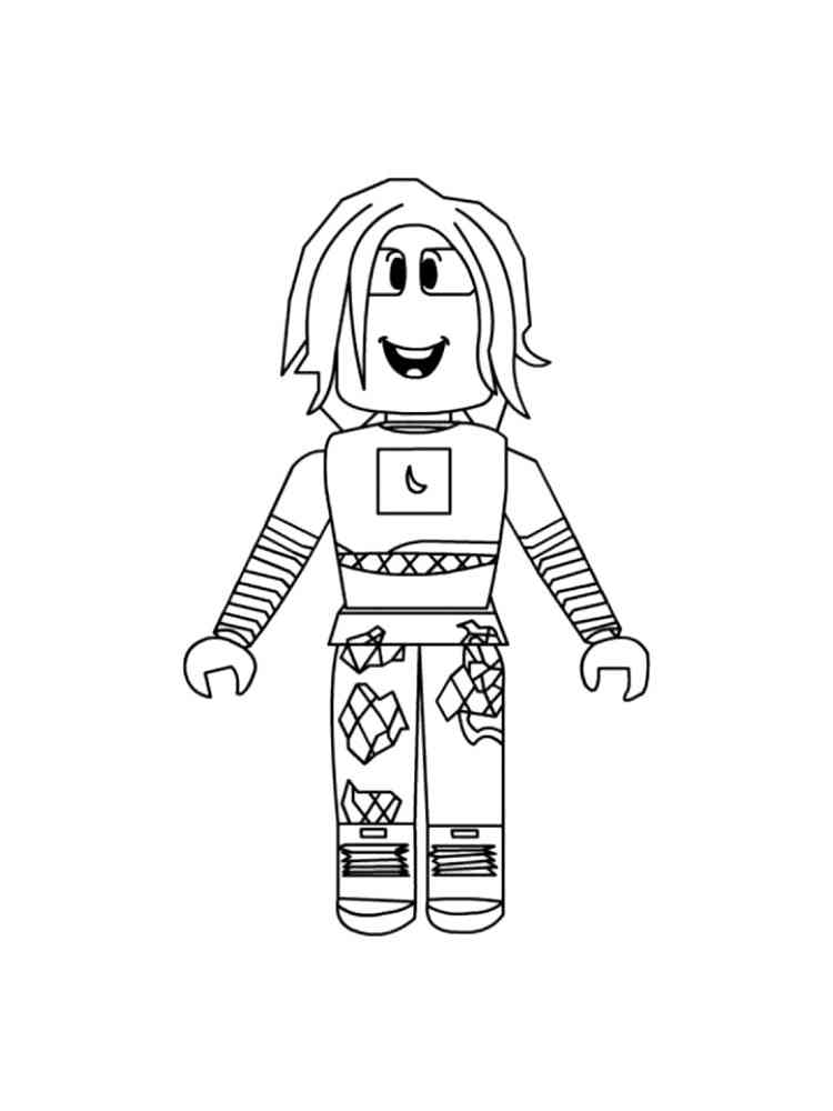 Roblox Girl Coloring Page (Beautiful Drawing), 44 OFF