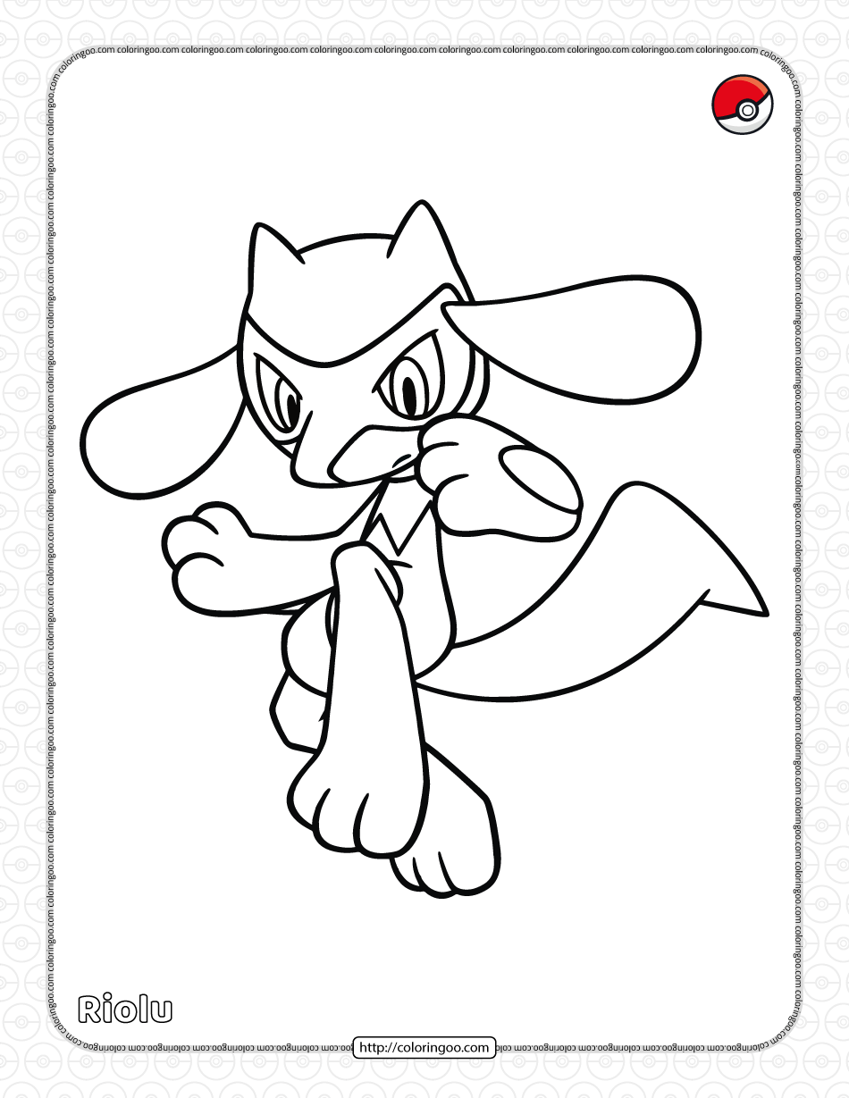 10 Exciting Pokemon Coloring Pages Riolu to Try KoloringPages