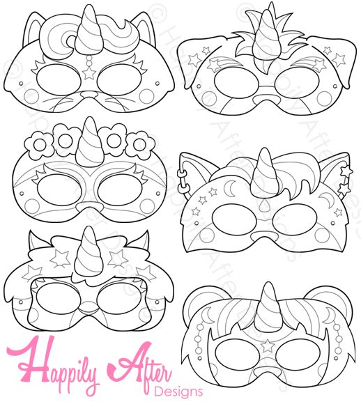 Animal Masks Coloring Pages Coloring Home
