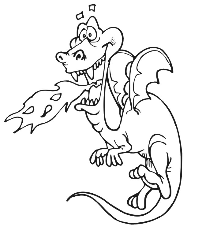 Fire Dragon Coloring Pages Coloring Home