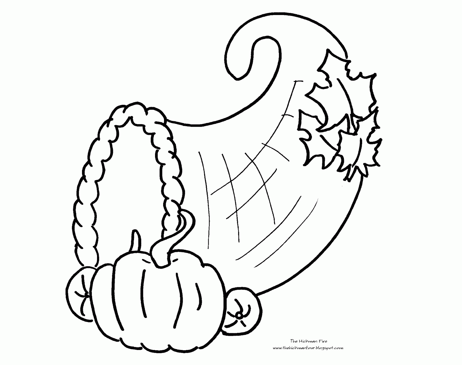 Free Printable Cornucopia Coloring Pages - Coloring Home