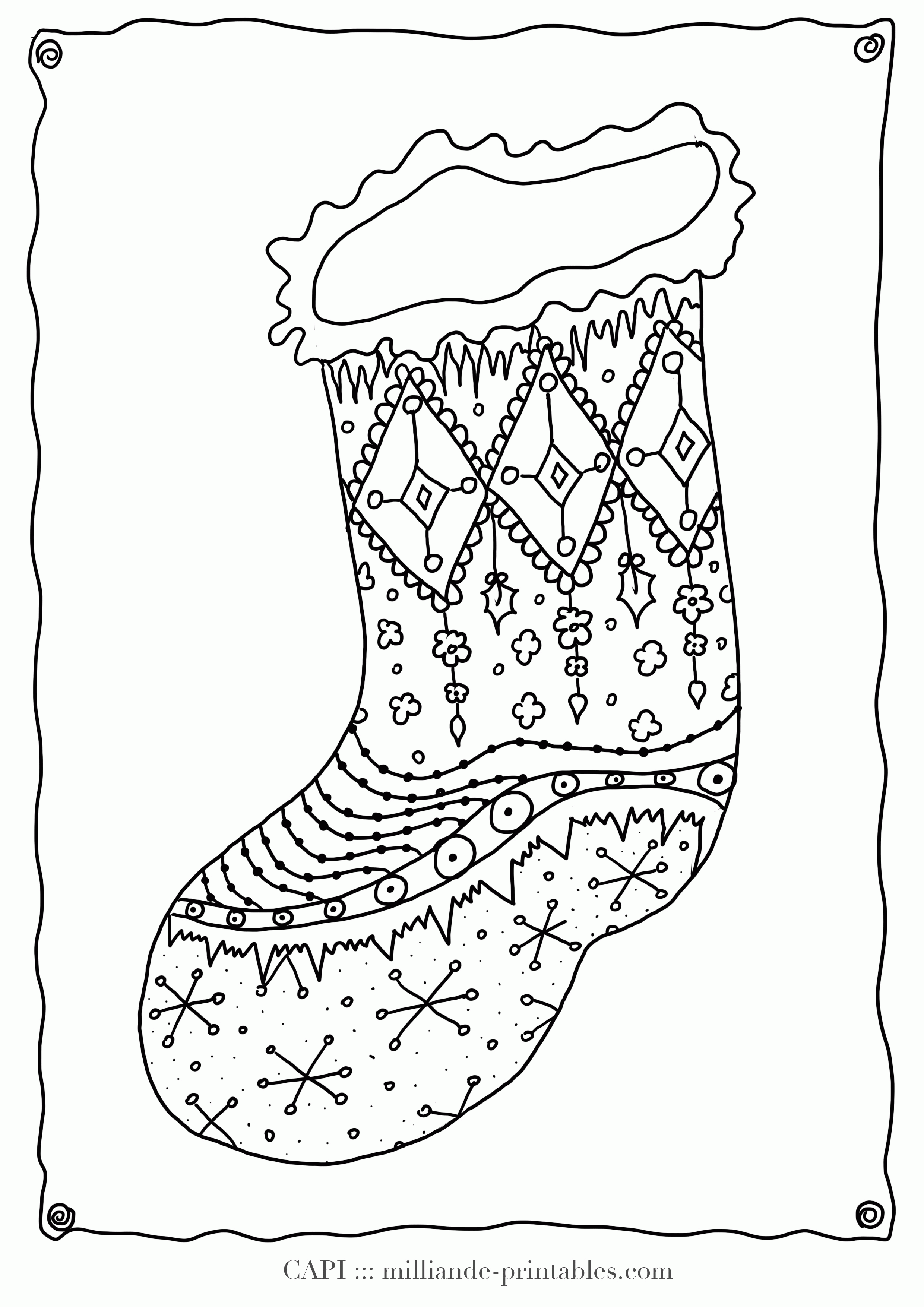 Christmas Stockings Coloring Patterns Coloring Pages Christmas Stocking Coloring Home