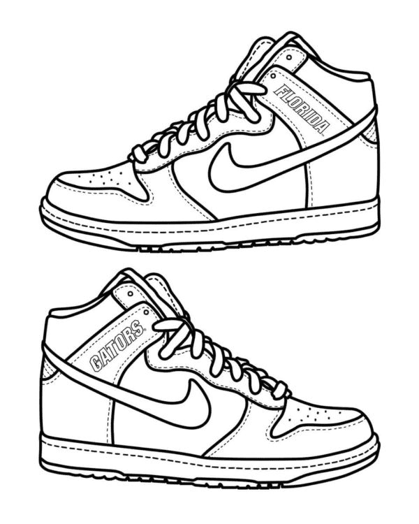 Nike Coloring Page Page For Kids And Adults Coloring Home