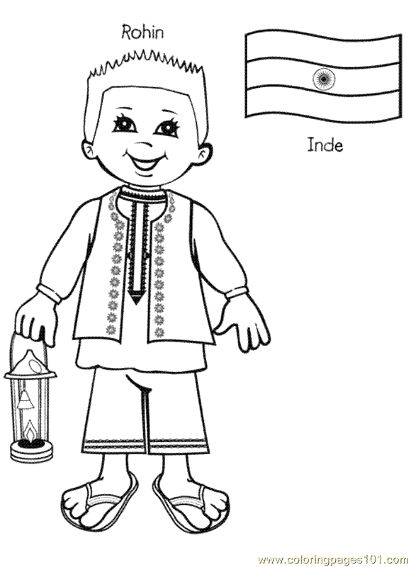 Children Around The World Coloring Pages Coloring Home