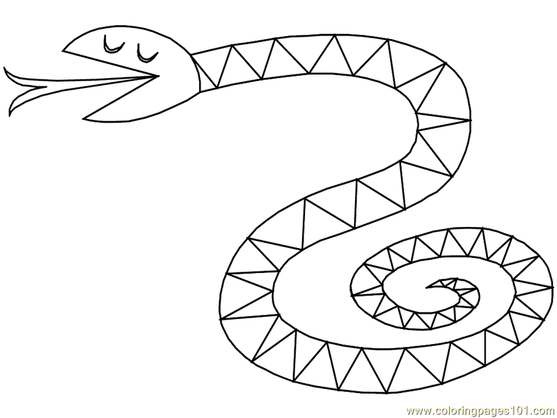 Printable Snake Pictures Coloring Home
