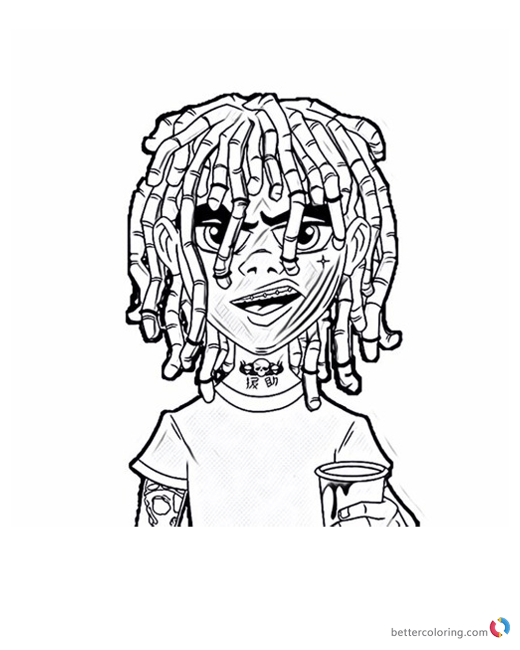 Xxxtentacion Coloring Pages Printable Images Coloring Home
