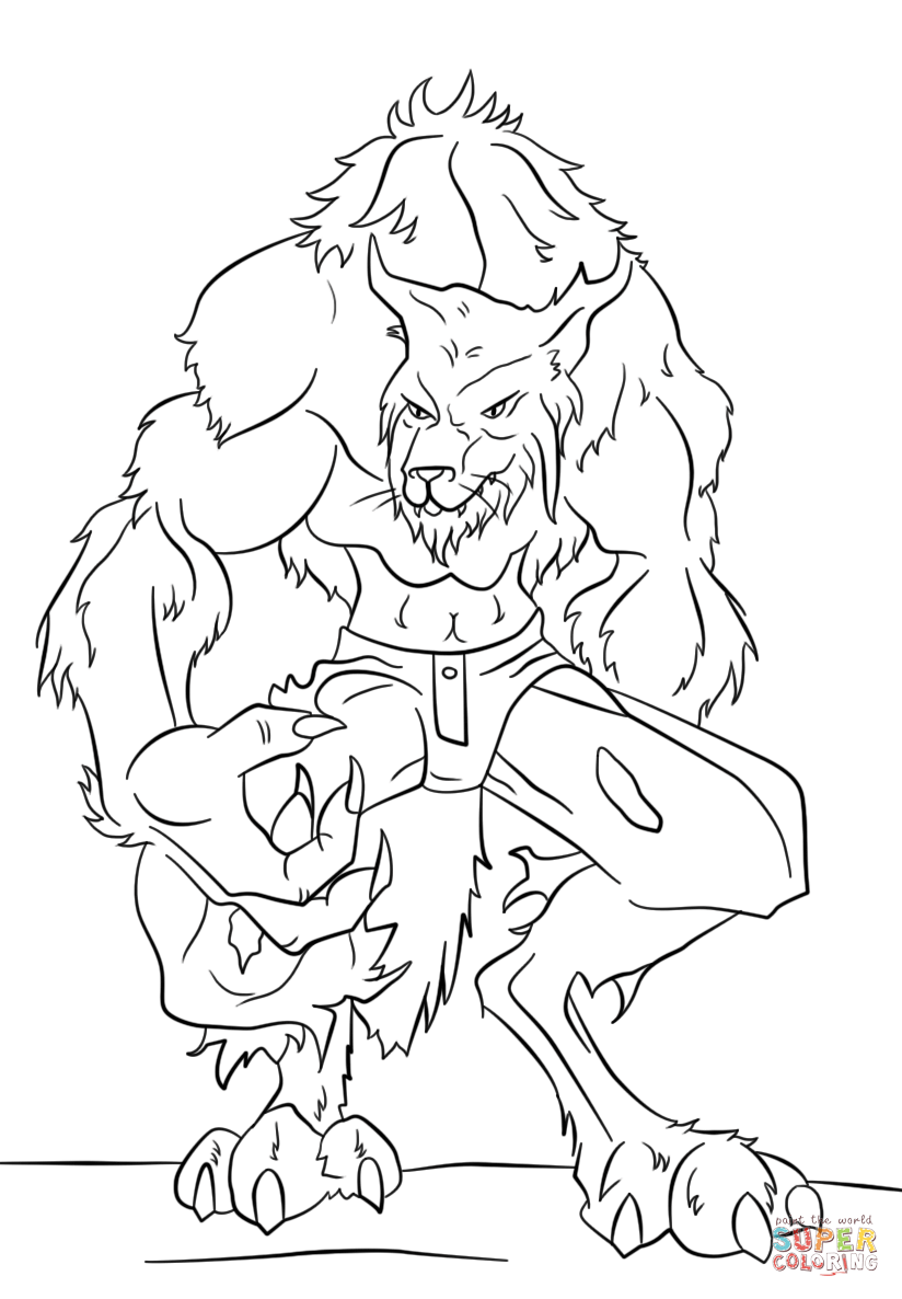 Werewolves Coloring Pages Coloring Pages