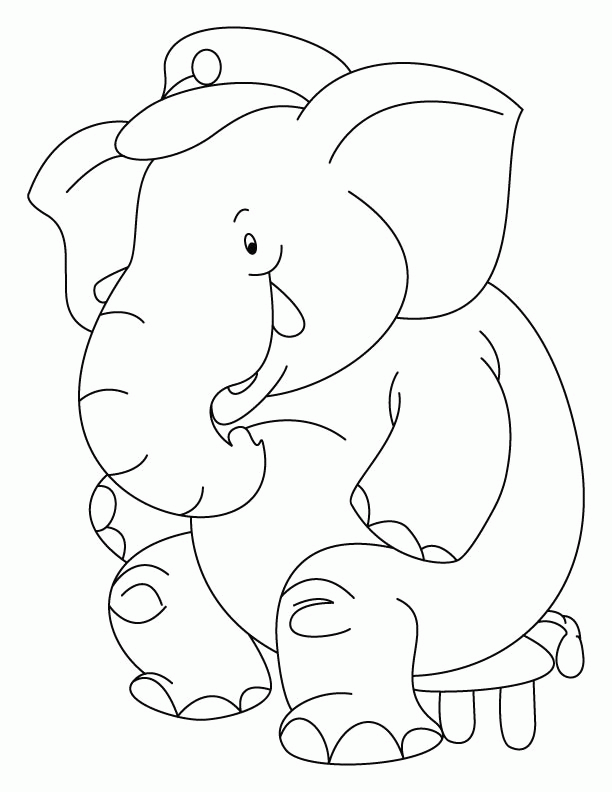 Elmer The Elephant Coloring Page Coloring Home