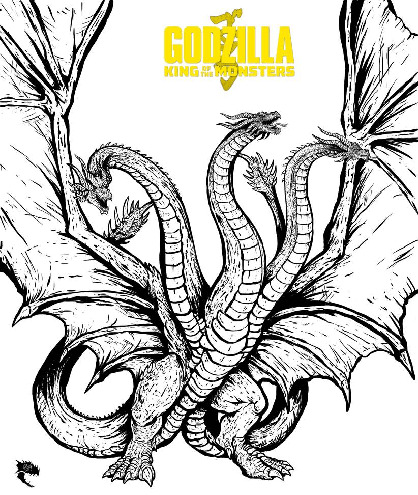 Godzilla Archives Coloring Home