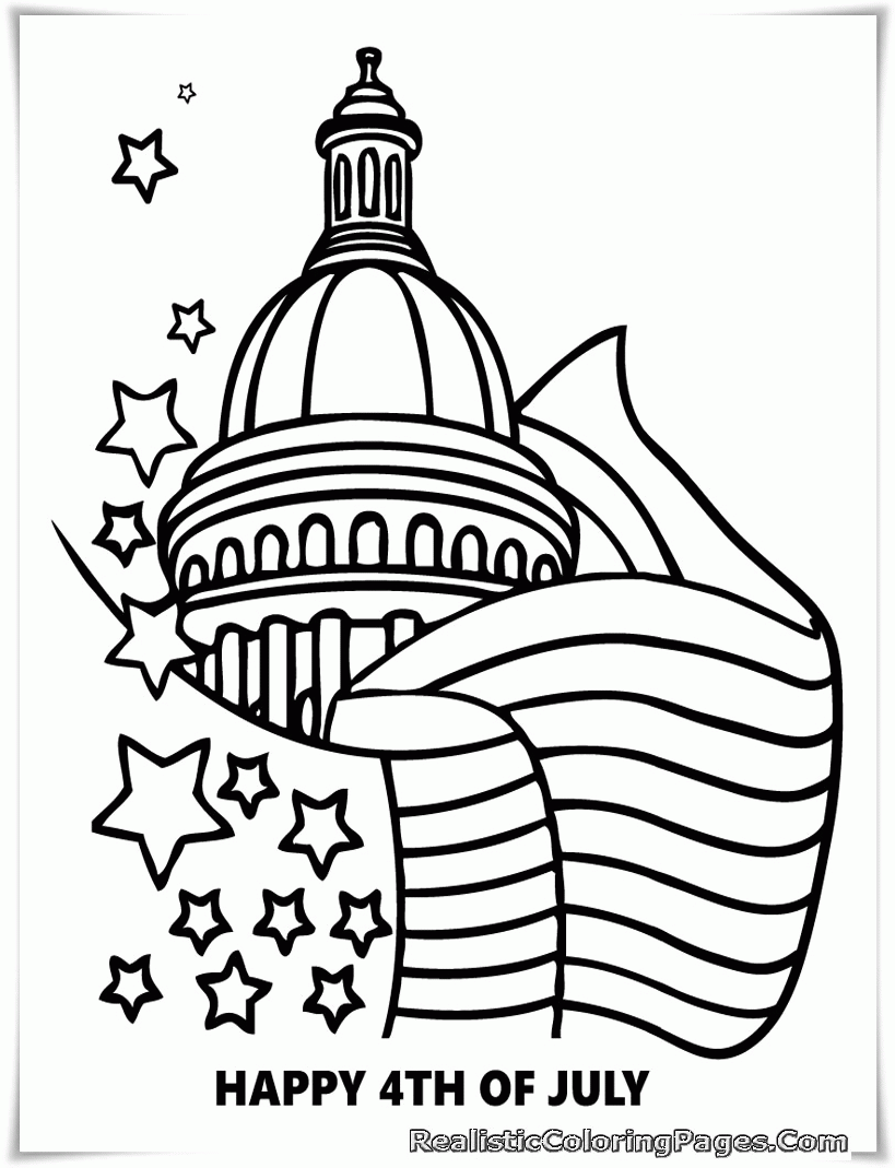 Coloring Page Of The White House Coloring Home