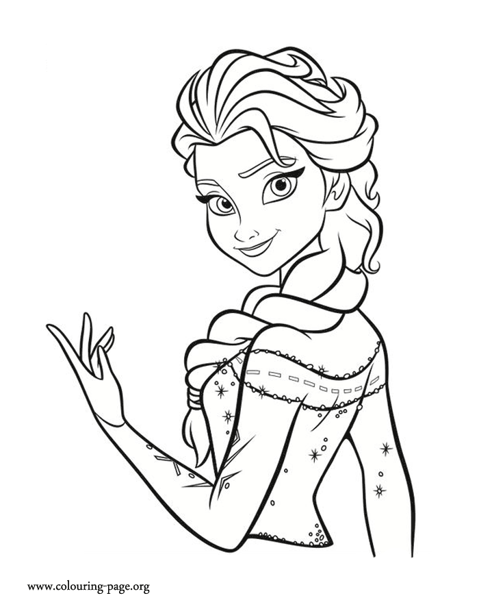 Princess Elsa Coloring Pages (Frozen) Coloring Sheets