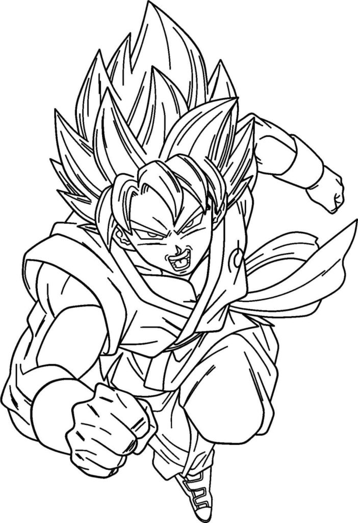 Ultra Instinct Goku Coloring Pages Coloring Home