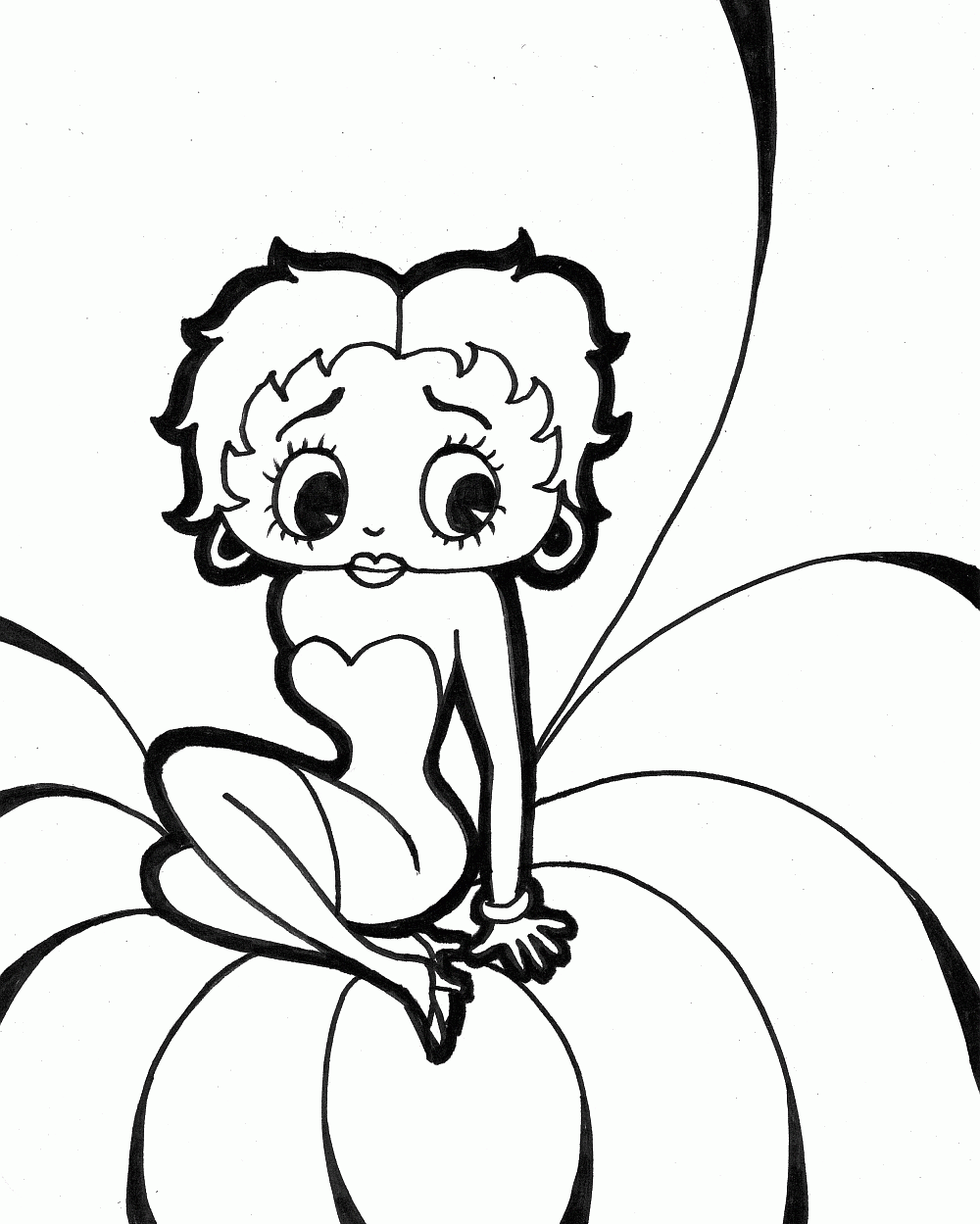 Free Printable Betty Boop Coloring Pages For Kids