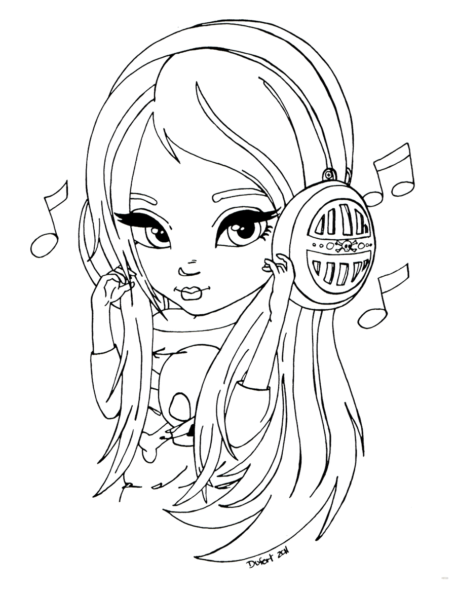 Headphones Coloring Pages Coloring Home