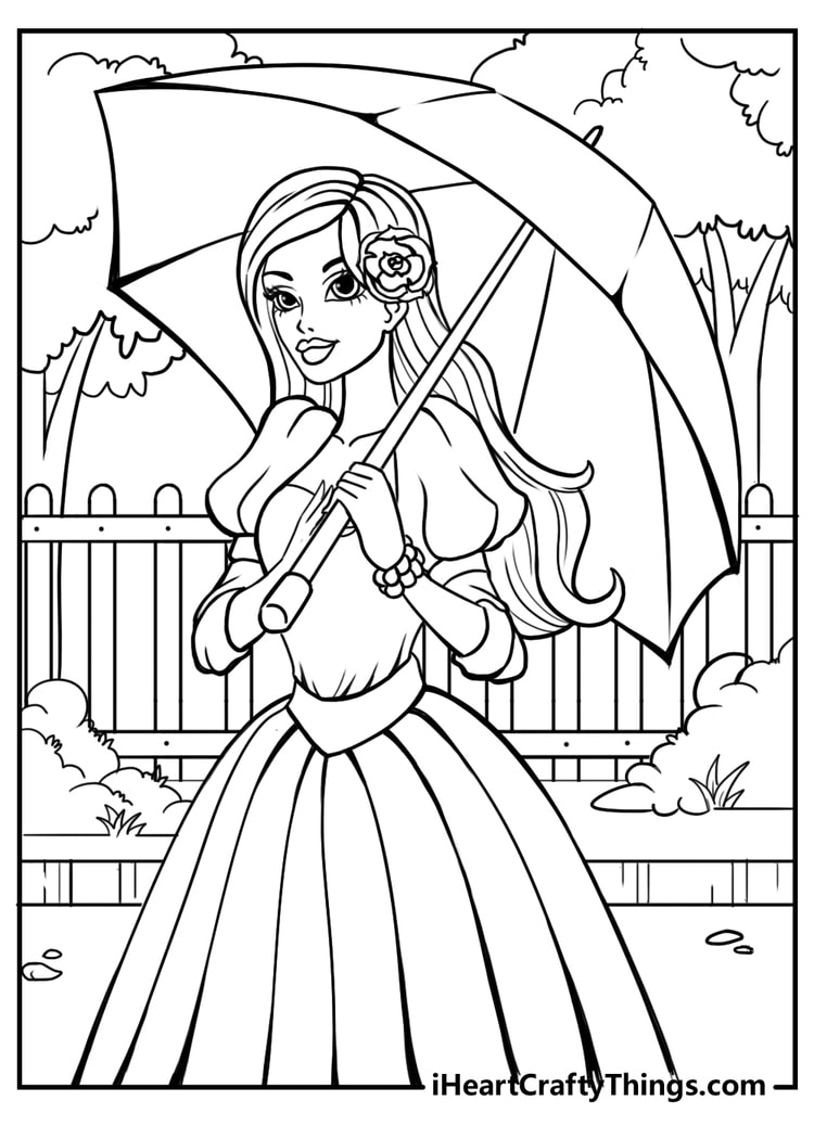 Barbie Coloring Page New And Updated For 2023 Coloring Home