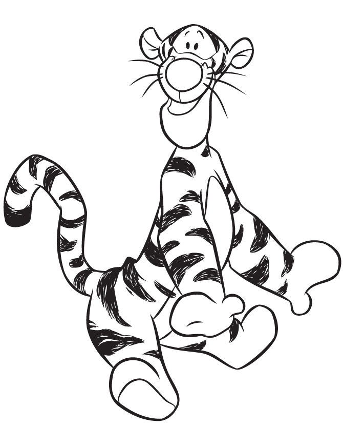 Tigger From Winnie The Pooh Coloring Pages Coloring Home