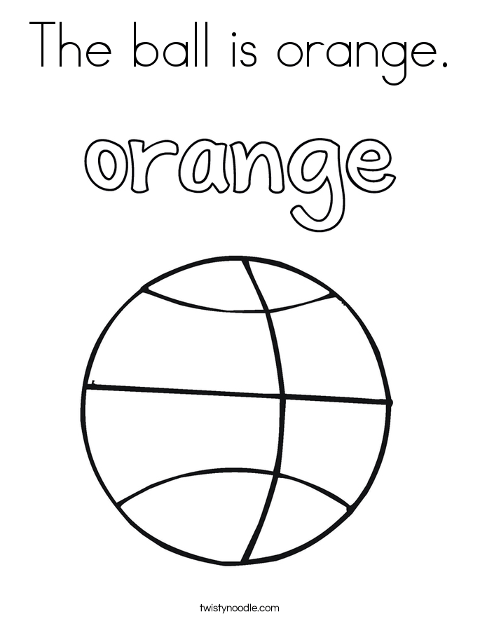 Coloring Page For The Color Orange Coloring Home