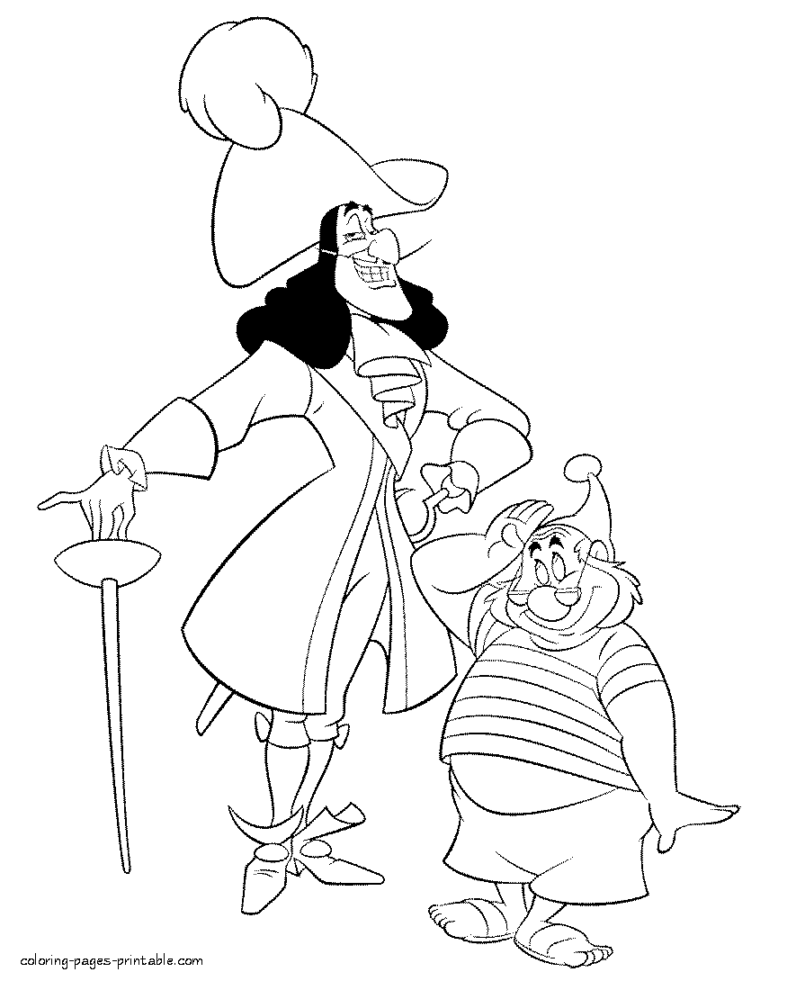 Captain Hook Coloring Page - Coloring Home