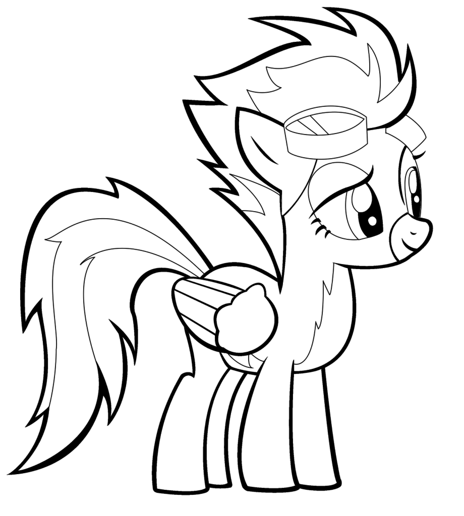 My Little Pony Wonderbolts Coloring Page Coloring Home