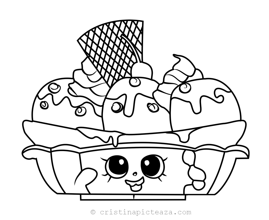 Shopkins Coloring Pages Season 2 (Sweet Treats) Cristina Is Painting