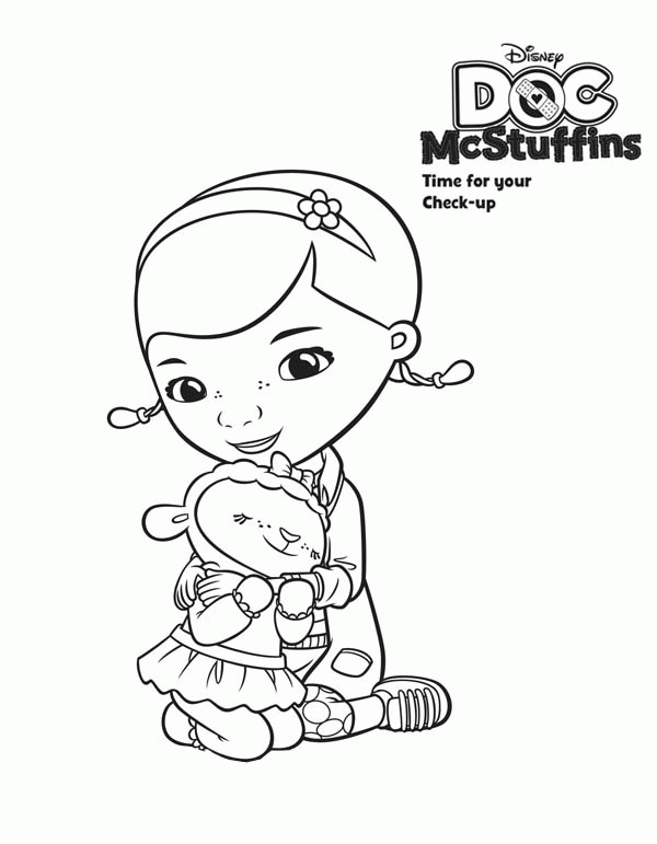 Doc McStuffins coloring pages print or download in PDF.
