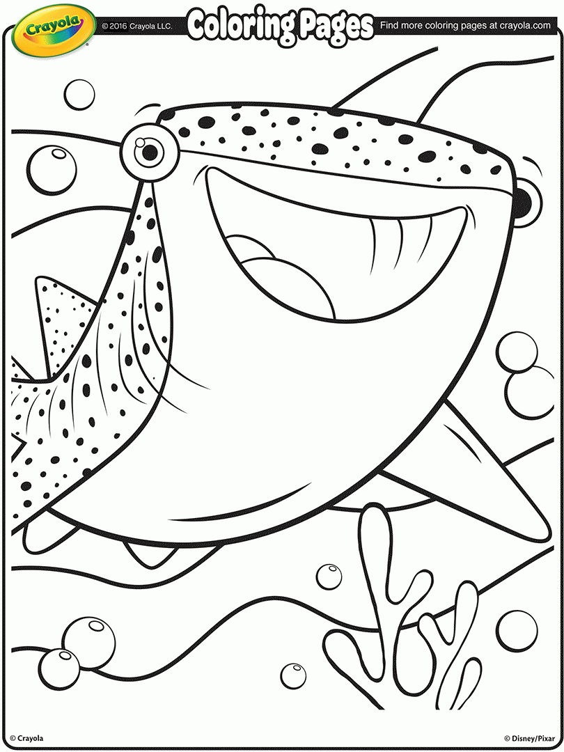 Destiny From Finding Dory Coloring Pages Sketch Coloring Page