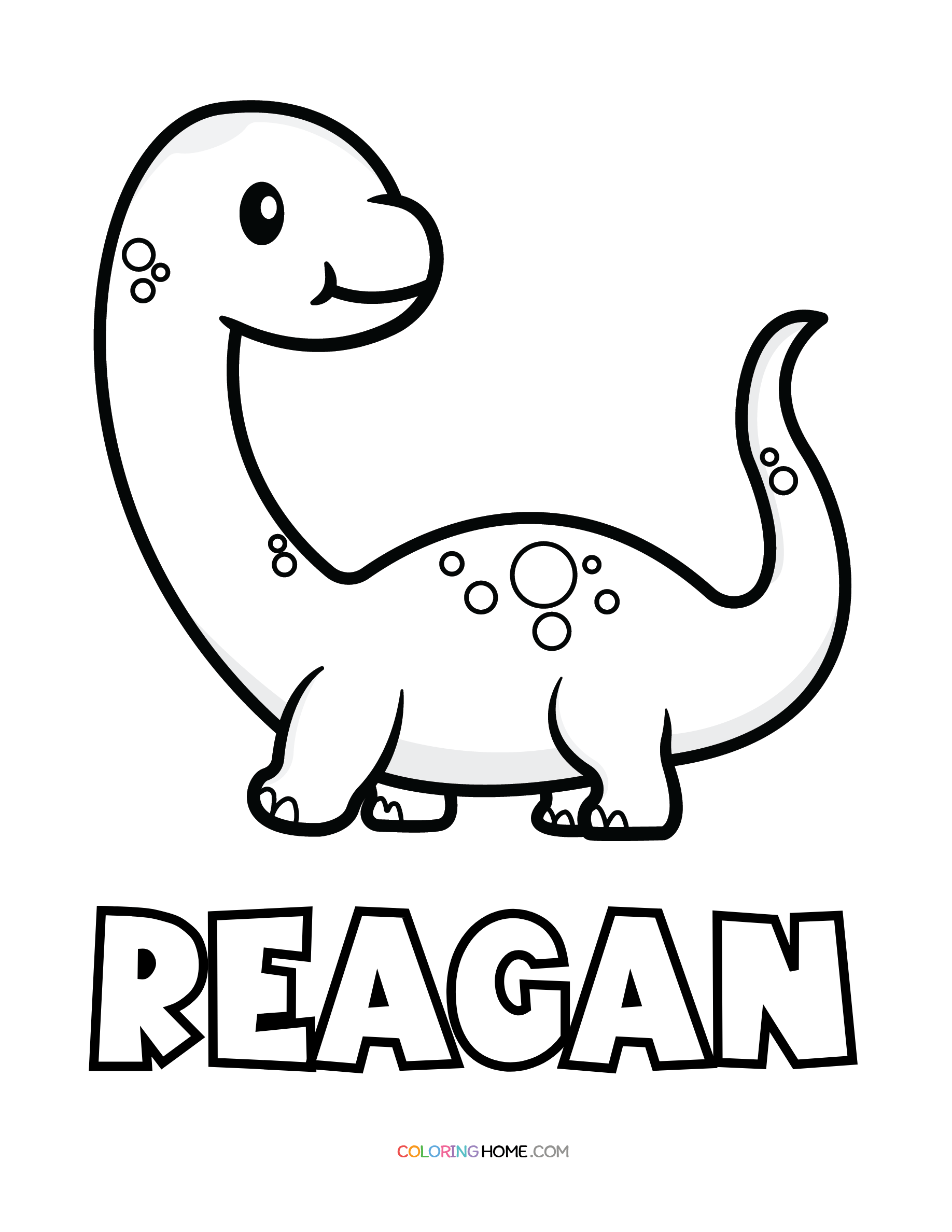Reagan Name Coloring Pages Coloring Home