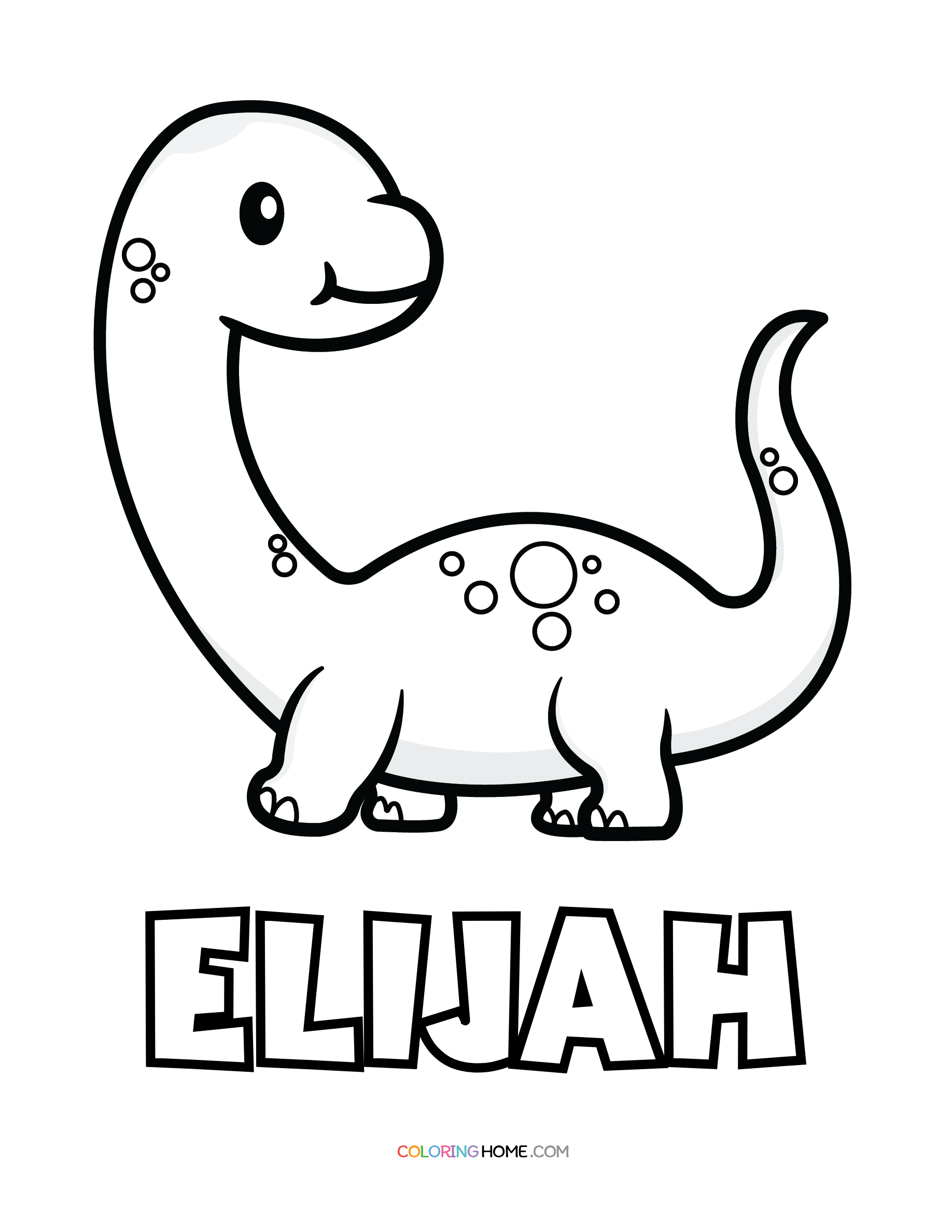 Elijah Name Coloring Pages Coloring Home