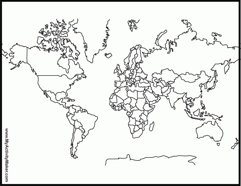 World Coloring Map National Geographic Maps