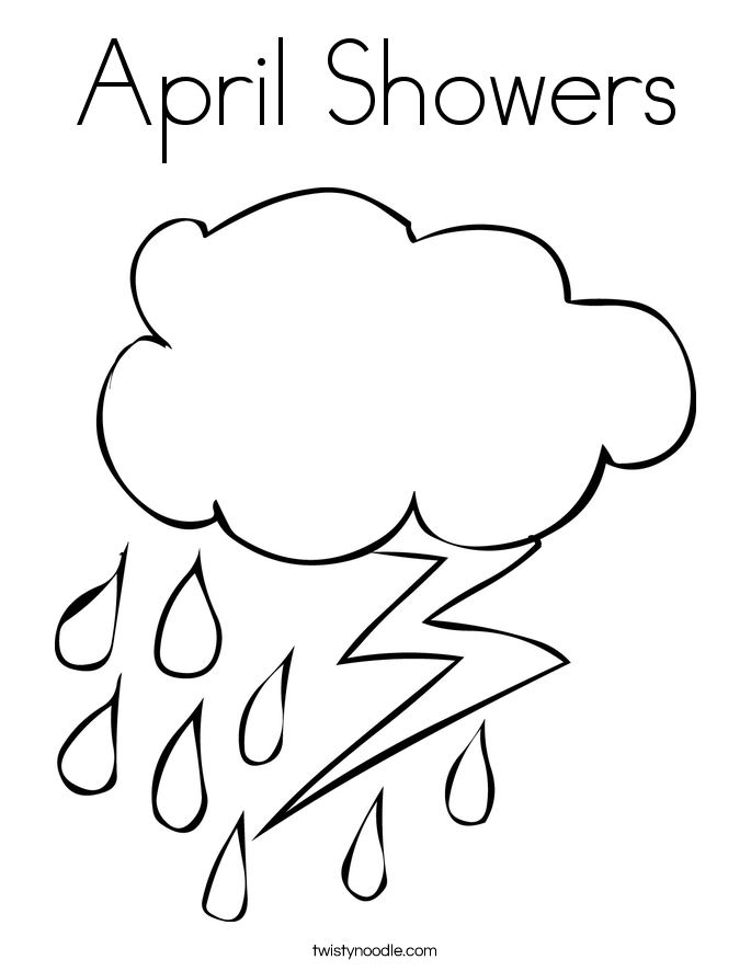 April Shower Coloring Pages