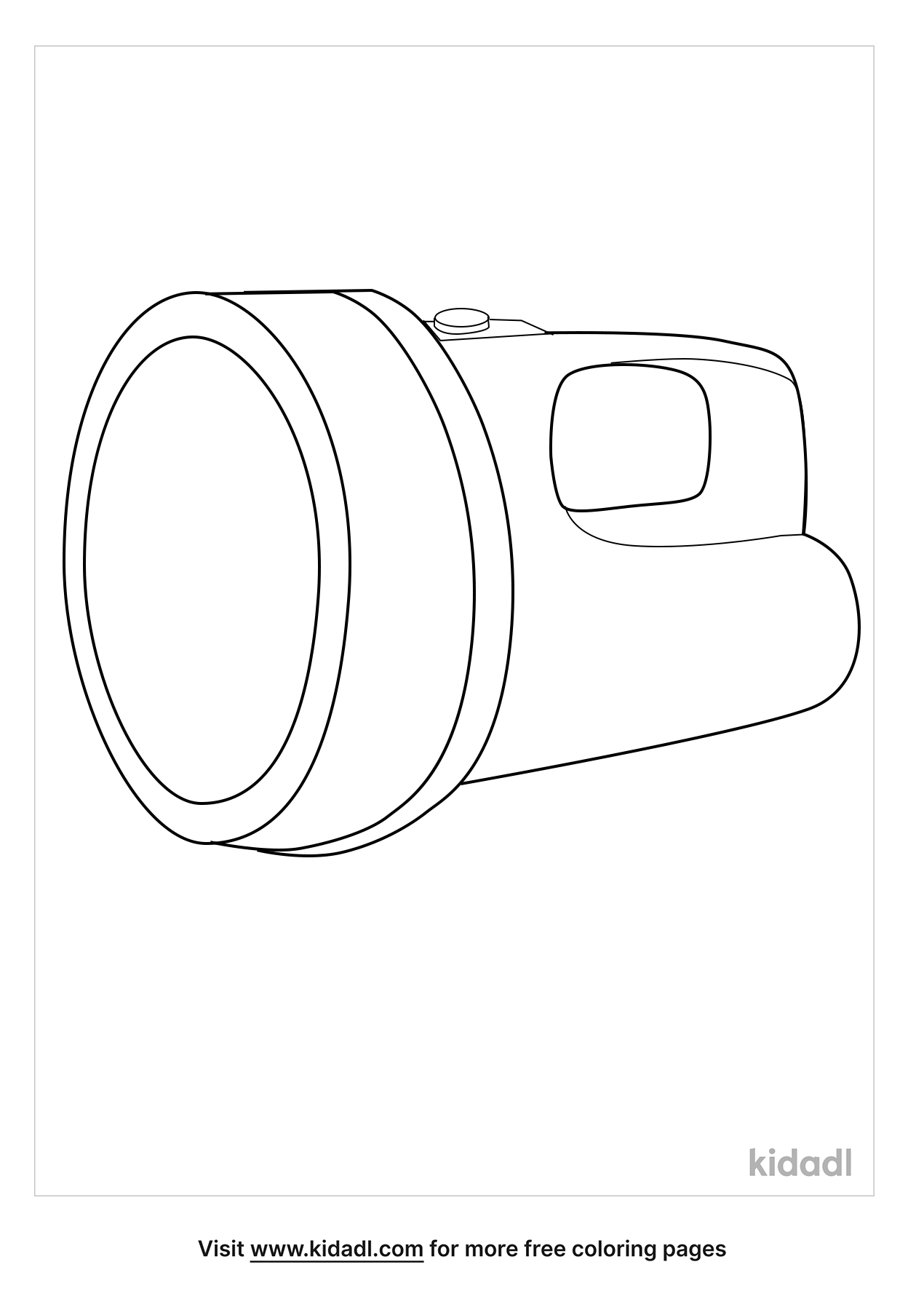 Flashlight Coloring Pages Coloring Home
