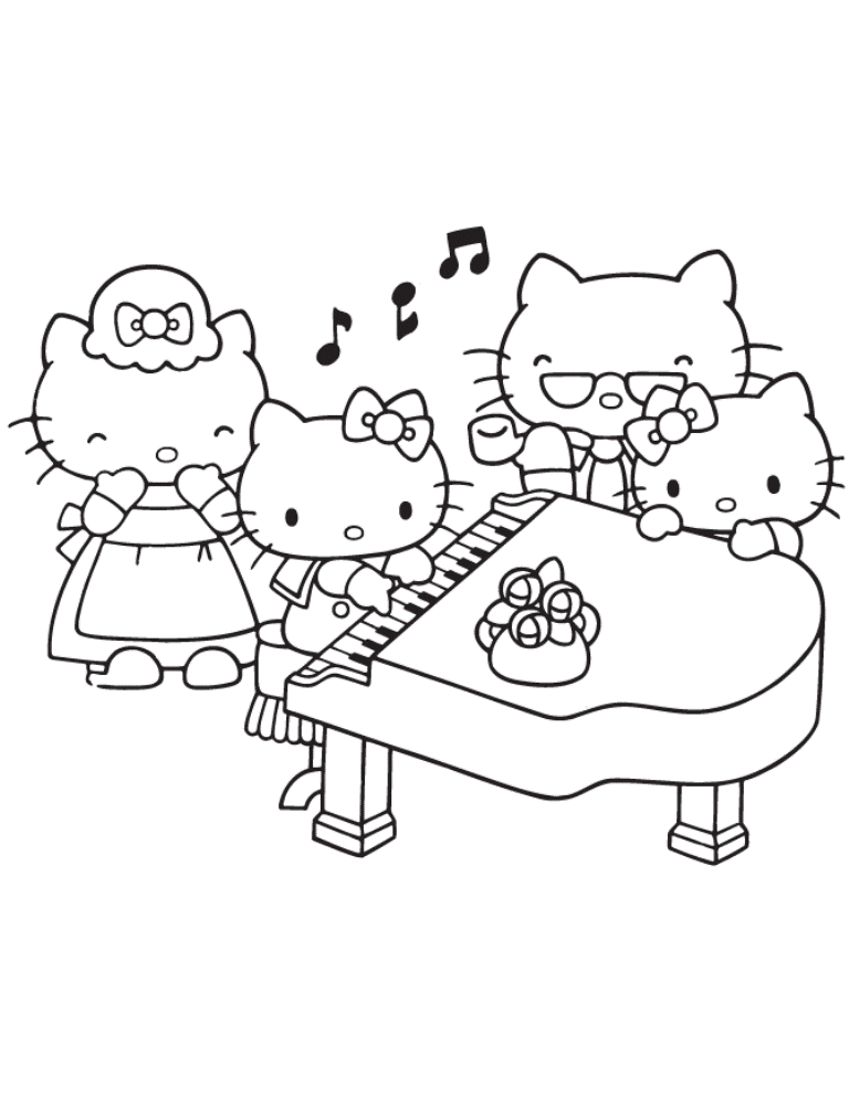 Hello Kitty Princess Coloring