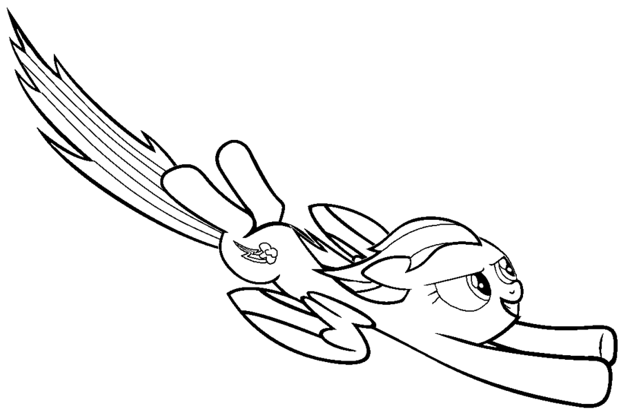 Rainbow Dash Printable Coloring Pages Coloring Home