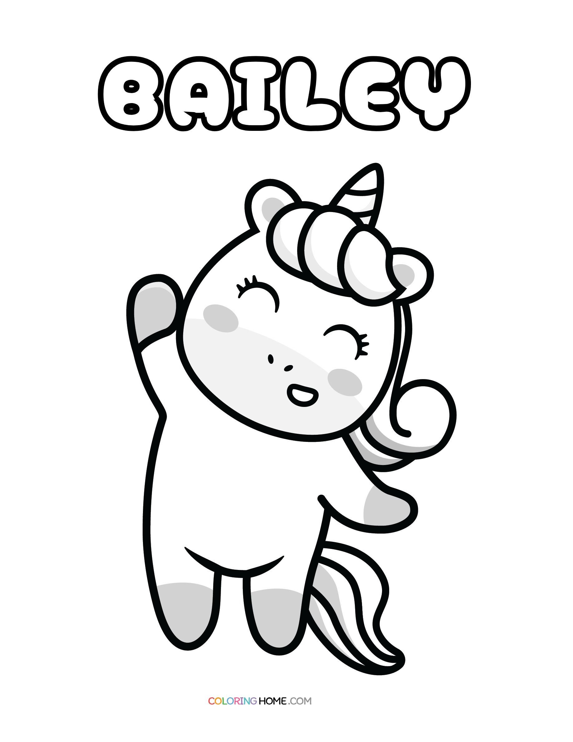 Bailey Name Coloring Pages Coloring Home