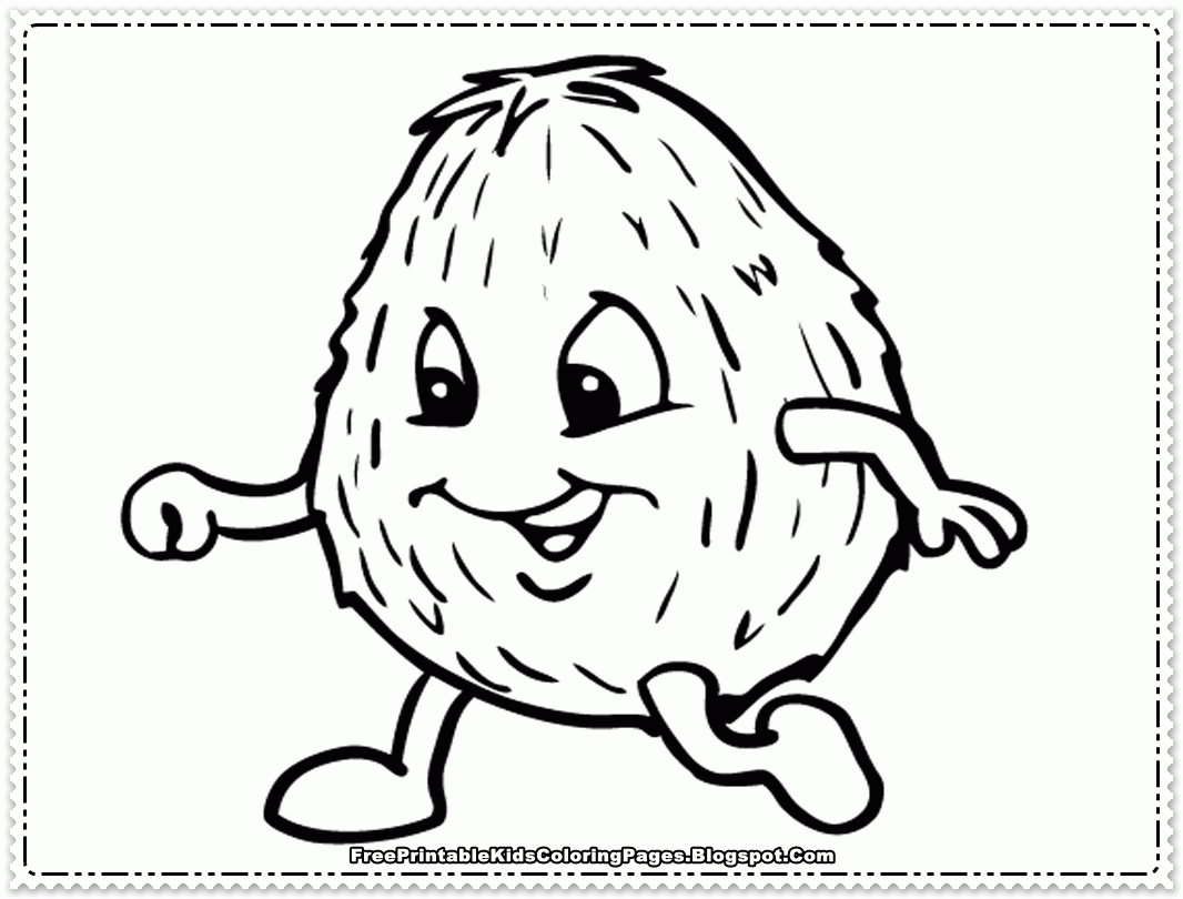 Coconut Printable Coloring Page Free Printable Kids Coloring Pages