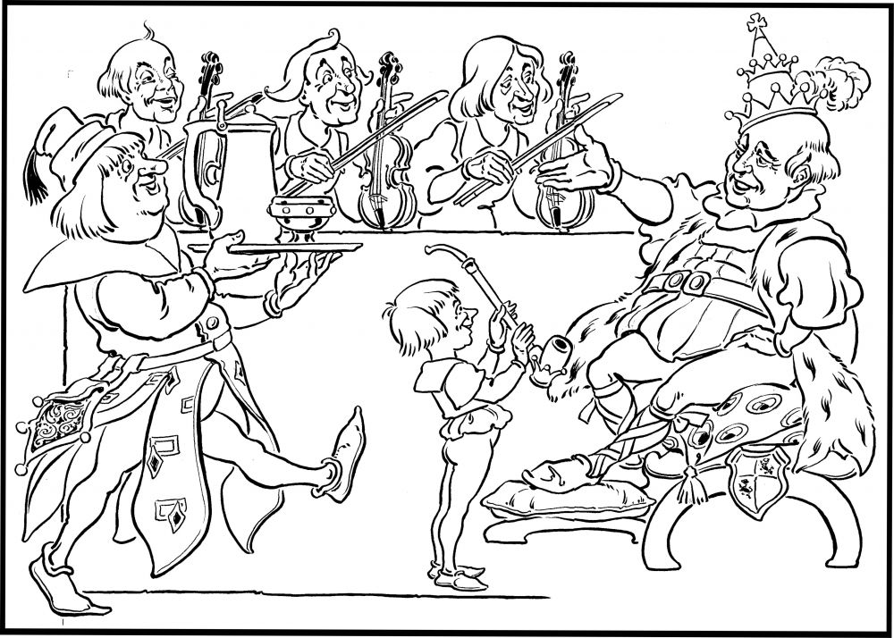 Old King Cole Coloring Page Coloring Home