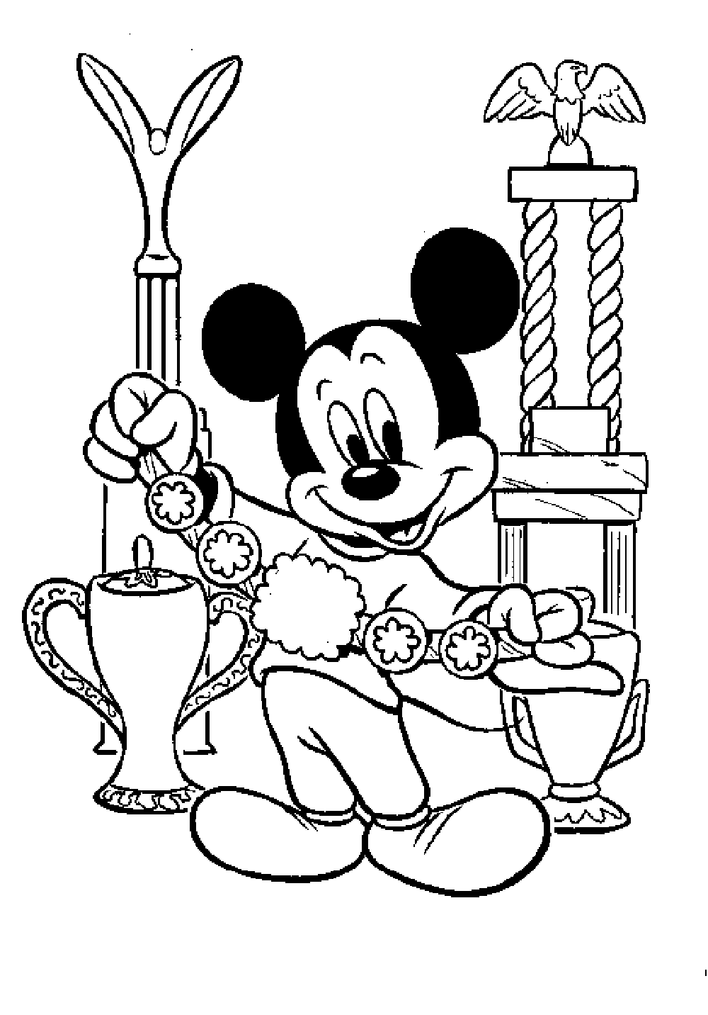La Casa De Mickey Mouse Coloring Pages