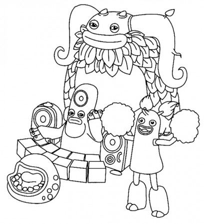 My Singing Monsters Coloring Page - Coloring Home